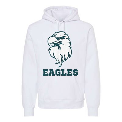 Vintage Eagle Flying Bird Inspirational Eagle Fan Premium Hoodie