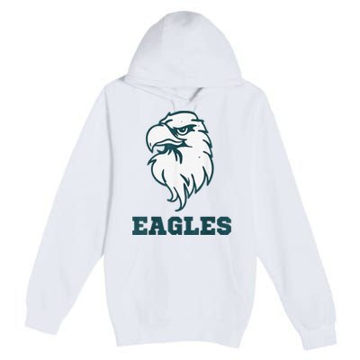 Vintage Eagle Flying Bird Inspirational Eagle Fan Premium Pullover Hoodie