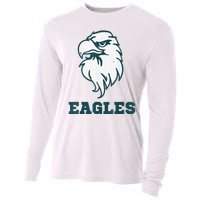 Vintage Eagle Flying Bird Inspirational Eagle Fan Cooling Performance Long Sleeve Crew