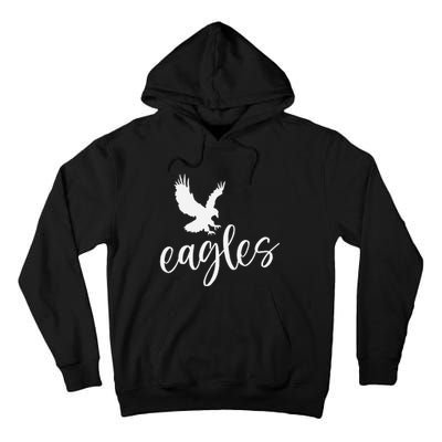 Vintage E.A.G.L.E.S Flying Bird Inspirational Tall Hoodie