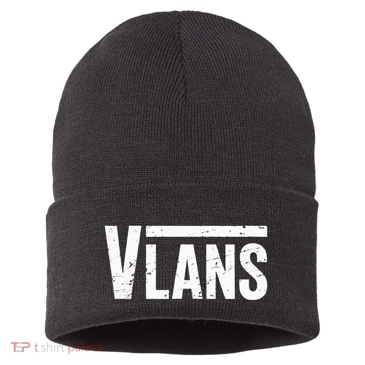 Vlans Engineering Funny Network Admin It Specialist Sustainable Knit Beanie