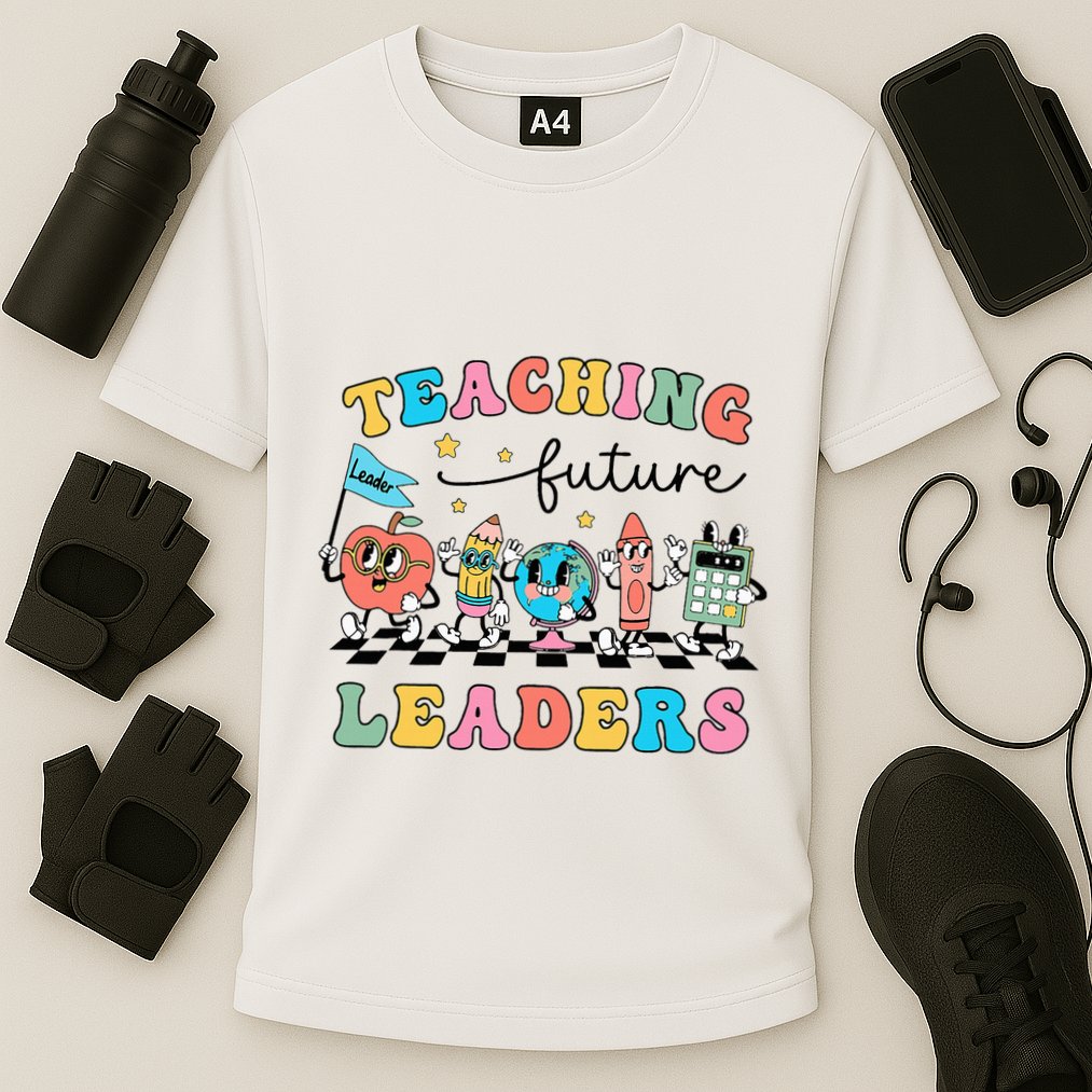 Vintage Educating Future Leaders Cool Teacher Cooling Performance Crew T-Shirt