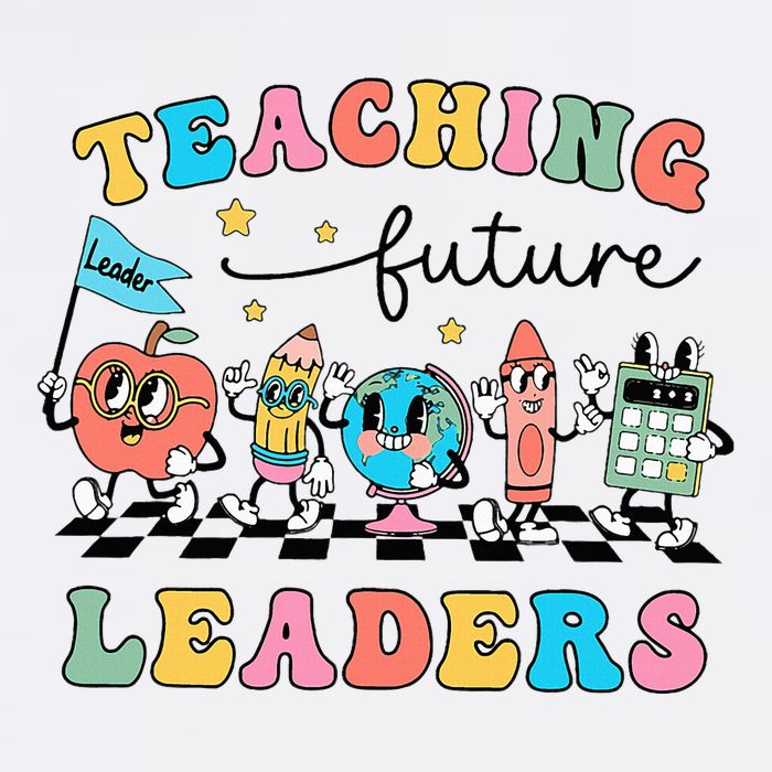 Vintage Educating Future Leaders Cool Teacher Cooling Performance Crew T-Shirt