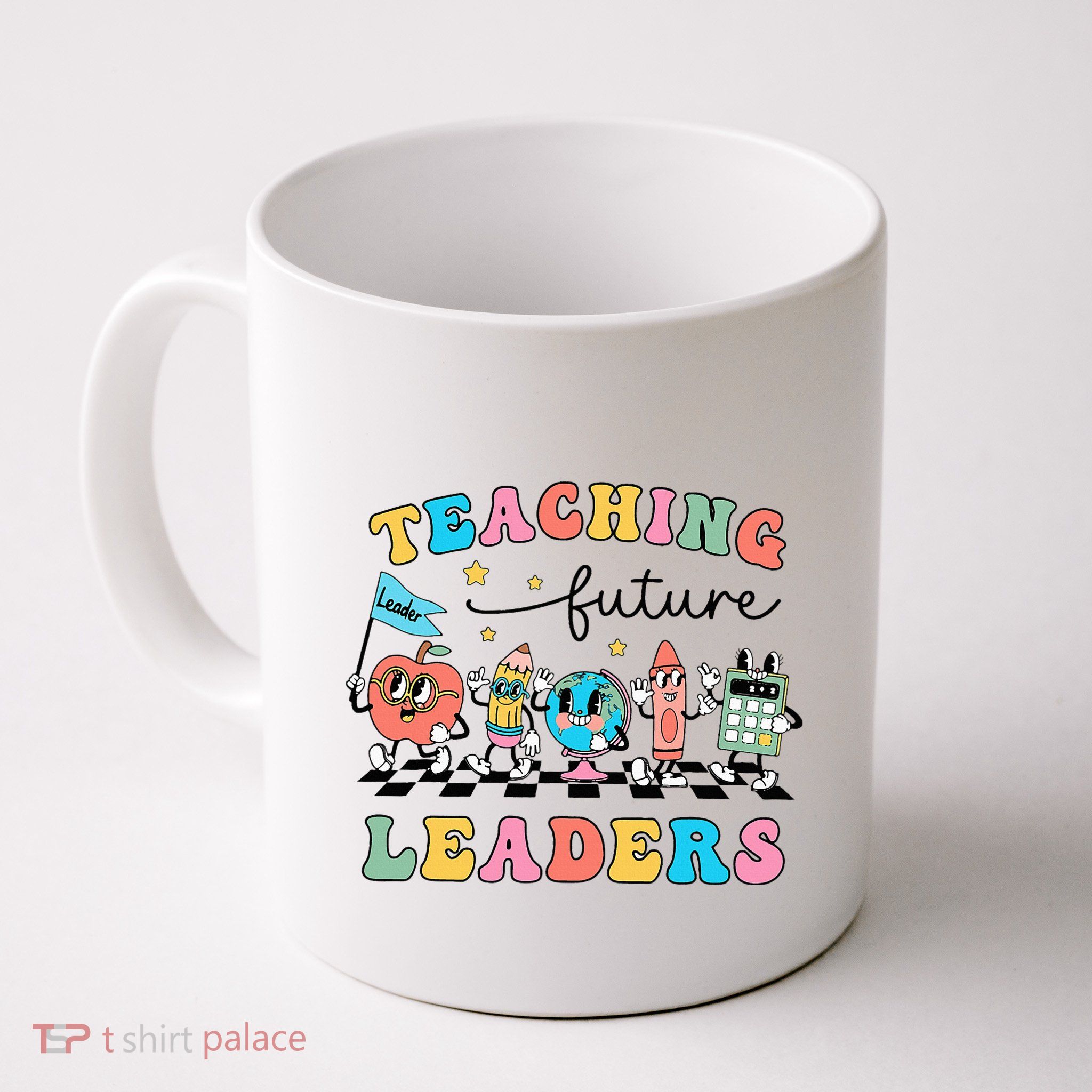 Vintage Educating Future Leaders Cool Teacher Mug