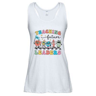 Vintage Educating Future Leaders Cool Teacher Ladies Essential Flowy Tank