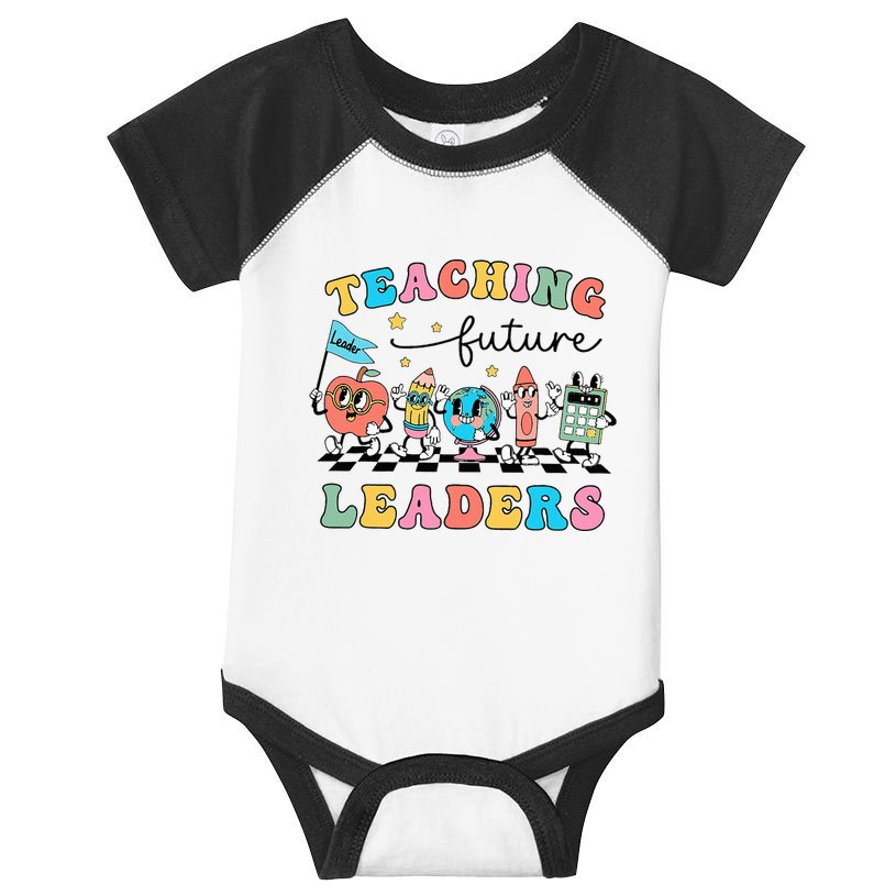 Vintage Educating Future Leaders Cool Teacher Infant Baby Jersey Bodysuit