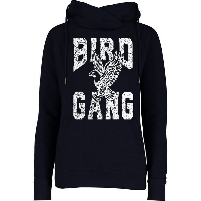 Vintage Eagles Flying E.A.G.L.E.S Fly Bird Gang Inspirational Womens Funnel Neck Pullover Hood