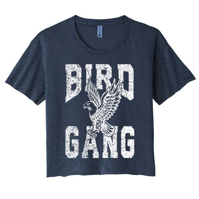 Vintage Eagles Flying E.A.G.L.E.S Fly Bird Gang Inspirational Crop Top
