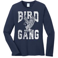 Vintage Eagles Flying E.A.G.L.E.S Fly Bird Gang Inspirational Ladies Long Sleeve Shirt