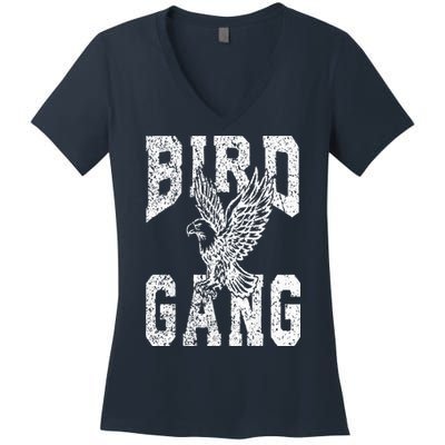 Vintage Eagles Flying E.A.G.L.E.S Fly Bird Gang Inspirational Women's V-Neck T-Shirt