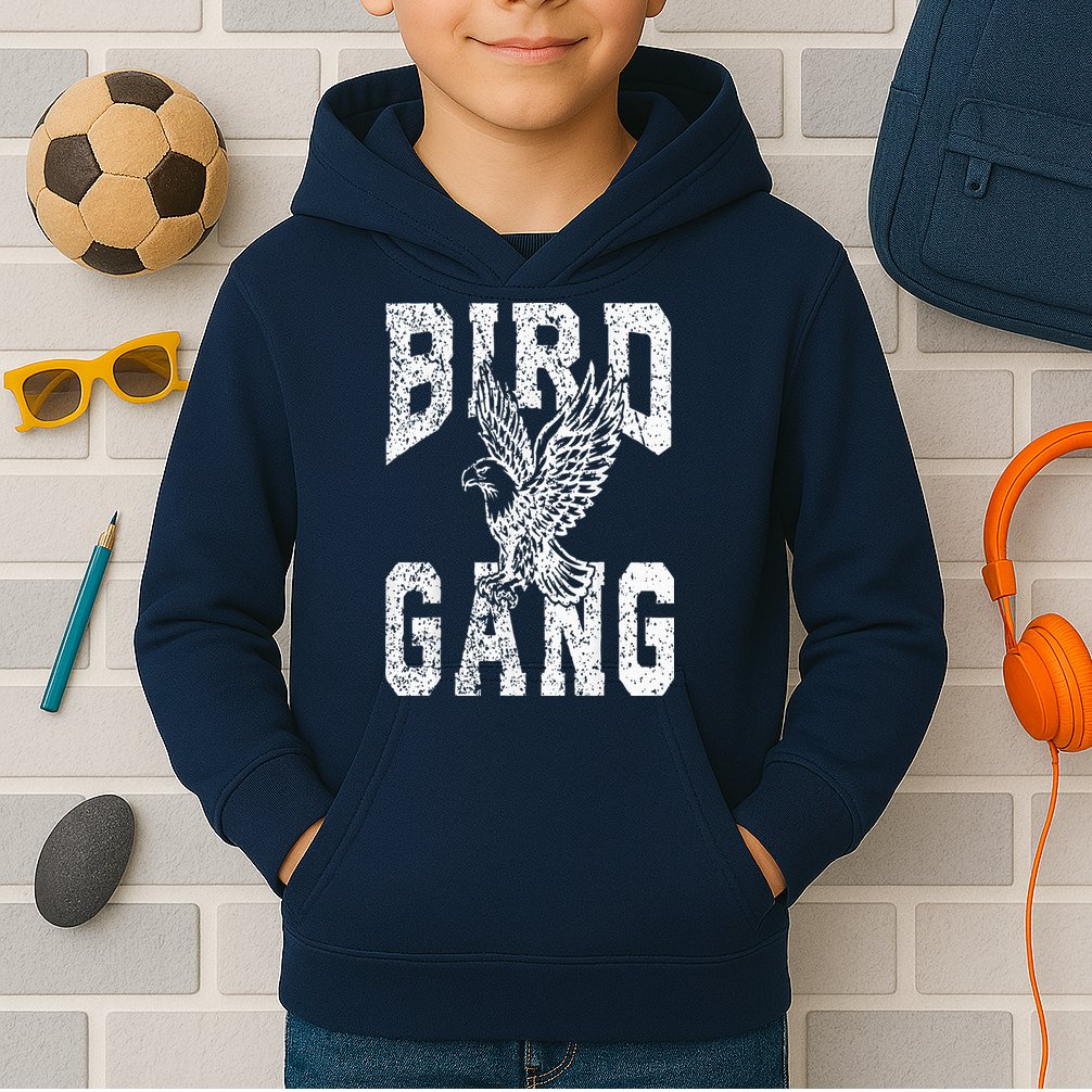 Vintage Eagles Flying E.A.G.L.E.S Fly Bird Gang Inspirational Kids Hoodie
