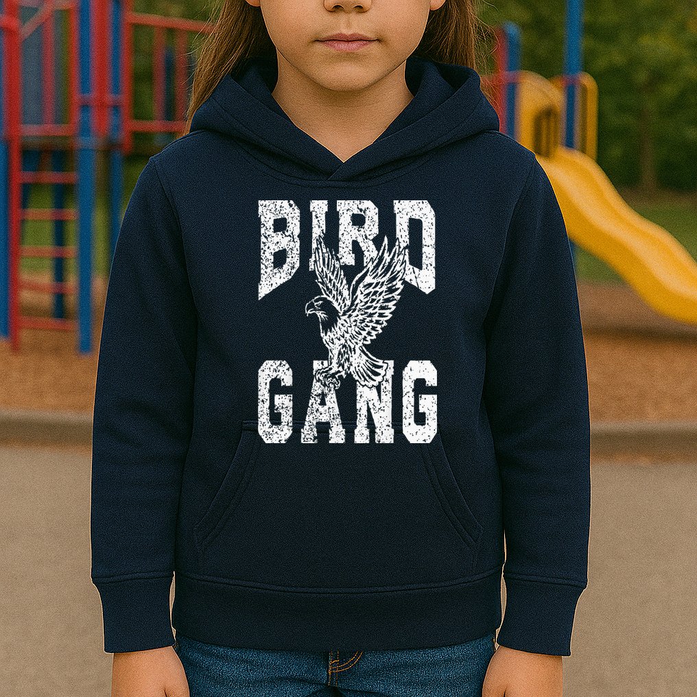 Vintage Eagles Flying E.A.G.L.E.S Fly Bird Gang Inspirational Kids Hoodie