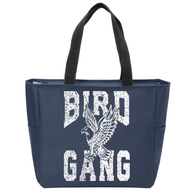 Vintage Eagles Flying E.A.G.L.E.S Fly Bird Gang Inspirational Zip Tote Bag
