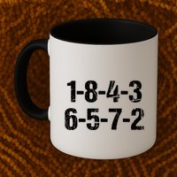 V8 Engine Firing Order 18726543 Eight Cylinder Car Tuning Gift Mug