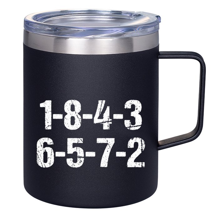 V8 Engine Firing Order 18726543 Eight Cylinder Car Tuning Gift 12oz Stainless Steel Coffee Mug