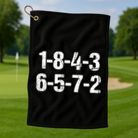 V8 Engine Firing Order 18726543 Eight Cylinder Car Tuning Gift Golf Towel