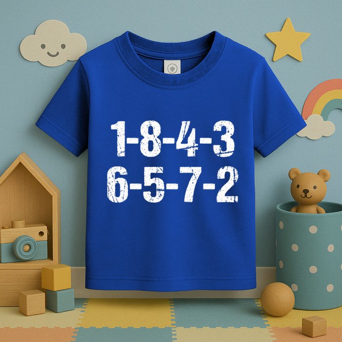 V8 Engine Firing Order 18726543 Eight Cylinder Car Tuning Gift Toddler T-Shirt