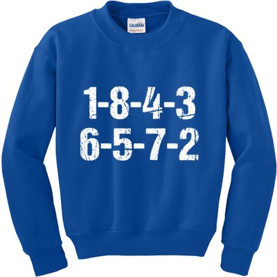 V8 Engine Firing Order 18726543 Eight Cylinder Car Tuning Gift Kids Sweatshirt