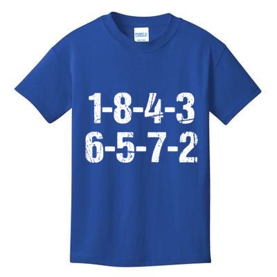 V8 Engine Firing Order 18726543 Eight Cylinder Car Tuning Gift Kids T-Shirt
