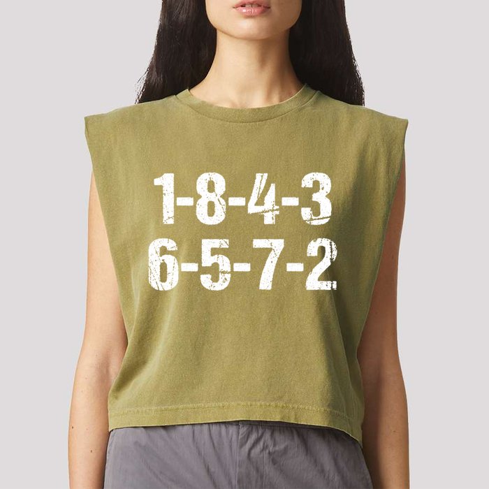 V8 Engine Firing Order 18726543 Eight Cylinder Car Tuning Gift Garment-Dyed Women's Muscle Tee