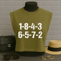 V8 Engine Firing Order 18726543 Eight Cylinder Car Tuning Gift Garment-Dyed Women's Muscle Tee