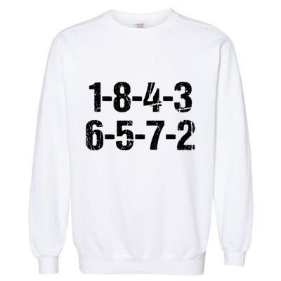 V8 Engine Firing Order 18726543 Eight Cylinder Car Tuning Gift Garment-Dyed Sweatshirt