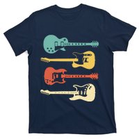 Vintage Electric Guitars Distressed Men Women Kids T-Shirt