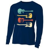 Vintage Electric Guitars Distressed Men Women Kids Cooling Performance Long Sleeve Crew