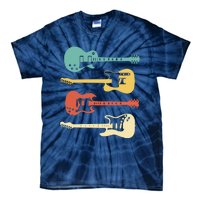 Vintage Electric Guitars Distressed Men Women Kids Tie-Dye T-Shirt