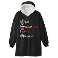 Video Editing Gift Film Making Gift For Video Editor Gift Hooded Wearable Blanket