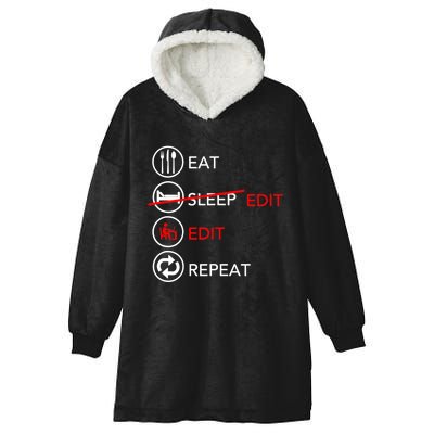 Video Editing Gift Film Making Gift For Video Editor Gift Hooded Wearable Blanket