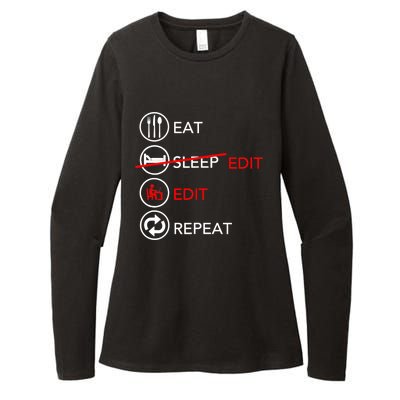 Video Editing Gift Film Making Gift For Video Editor Gift Womens CVC Long Sleeve Shirt