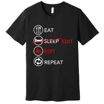 Video Editing Gift Film Making Gift For Video Editor Gift Premium T-Shirt