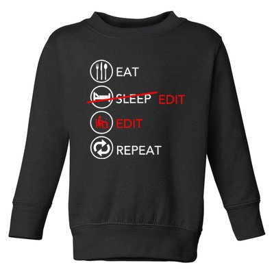 Video Editing Gift Film Making Gift For Video Editor Gift Toddler Sweatshirt