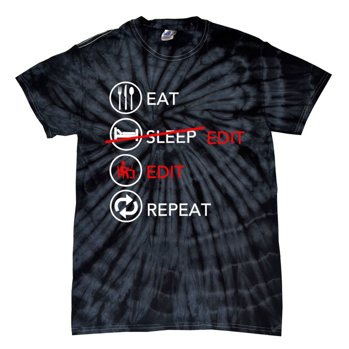 Video Editing Gift Film Making Gift For Video Editor Gift Tie-Dye T-Shirt