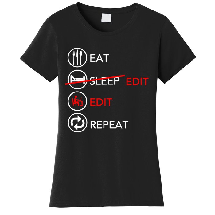 Video Editing Gift Film Making Gift For Video Editor Gift Women's T-Shirt