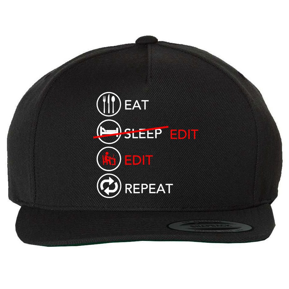 Video Editing Gift Film Making Gift For Video Editor Gift Wool Snapback Cap