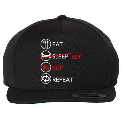 Video Editing Gift Film Making Gift For Video Editor Gift Wool Snapback Cap