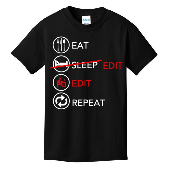 Video Editing Gift Film Making Gift For Video Editor Gift Kids T-Shirt