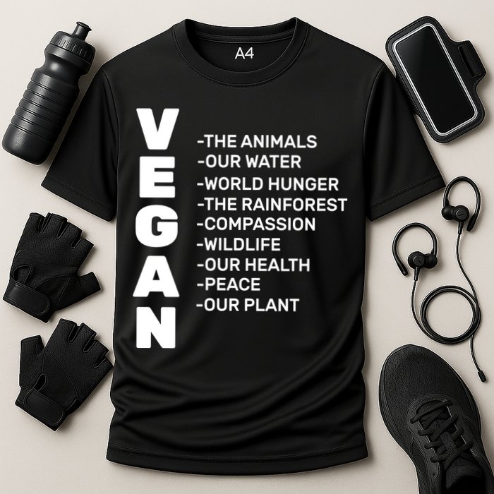 Vegan Because Of Life Cooling Performance Crew T-Shirt