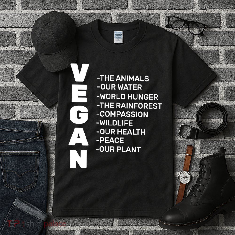 Vegan Because Of Life Tall T-Shirt