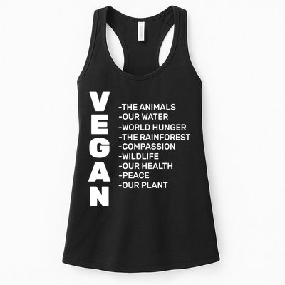 Vegan Because Of Life Womens Tank Top