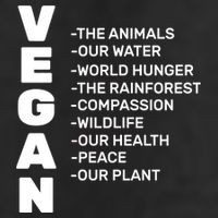 Vegan Because Of Life Golf Towel