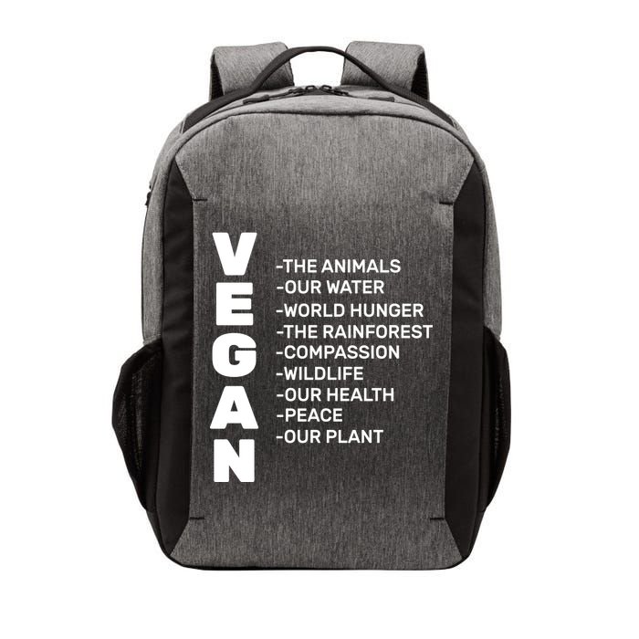 Vegan Because Of Life Vector Backpack