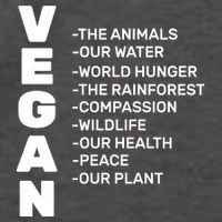 Vegan Because Of Life Vector Backpack