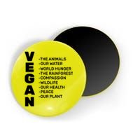 Vegan Because Of Life Magnet