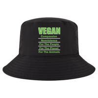 Vegan Message Cool Comfort Performance Bucket Hat