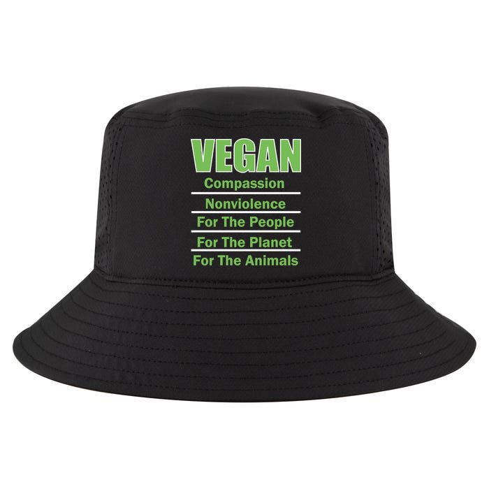 Vegan Message Cool Comfort Performance Bucket Hat