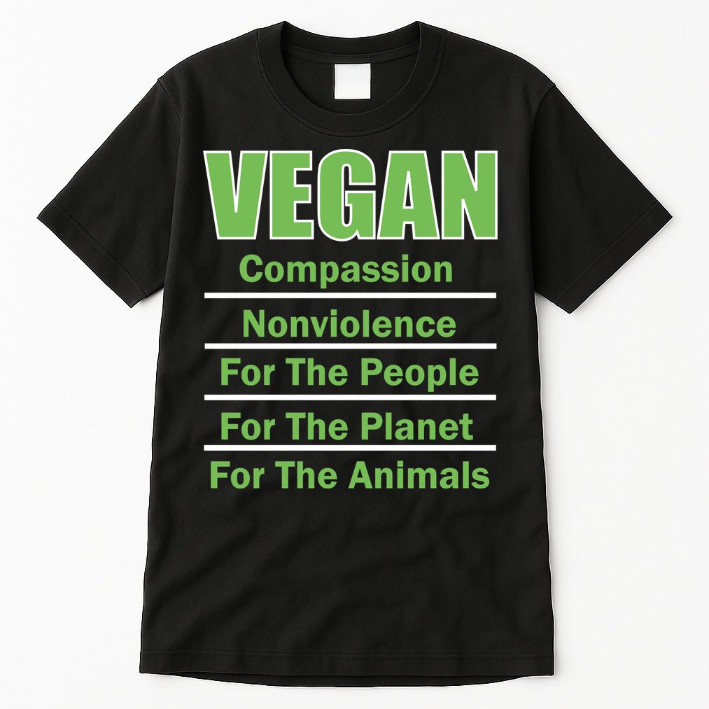 Vegan Message Tall T-Shirt