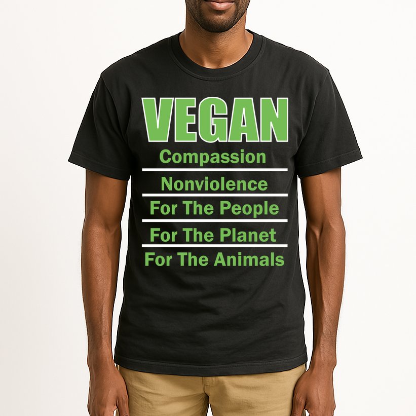 Vegan Message Tall T-Shirt
